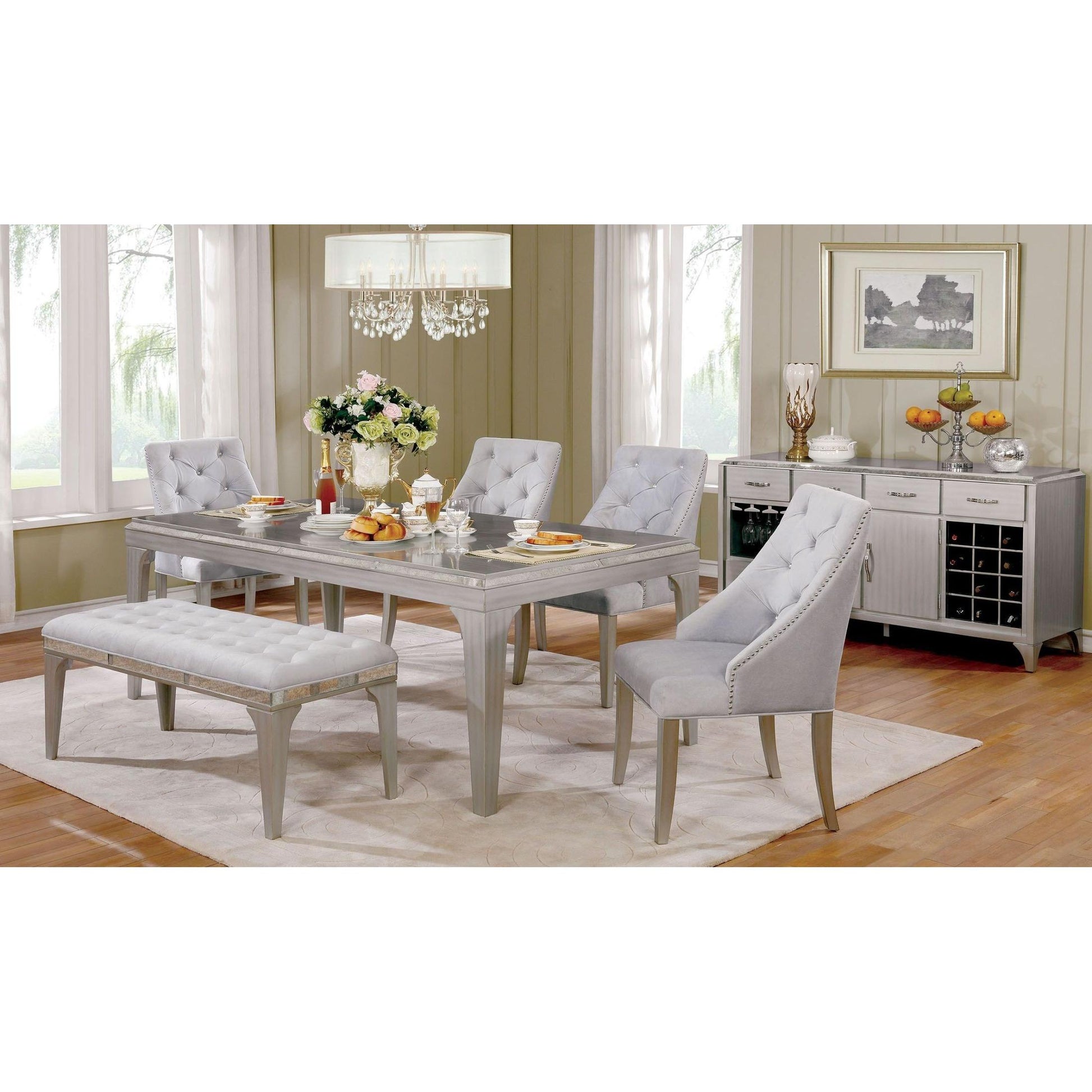  Furniture of America Diocles Dining Table CM3020T IMAGE 6
