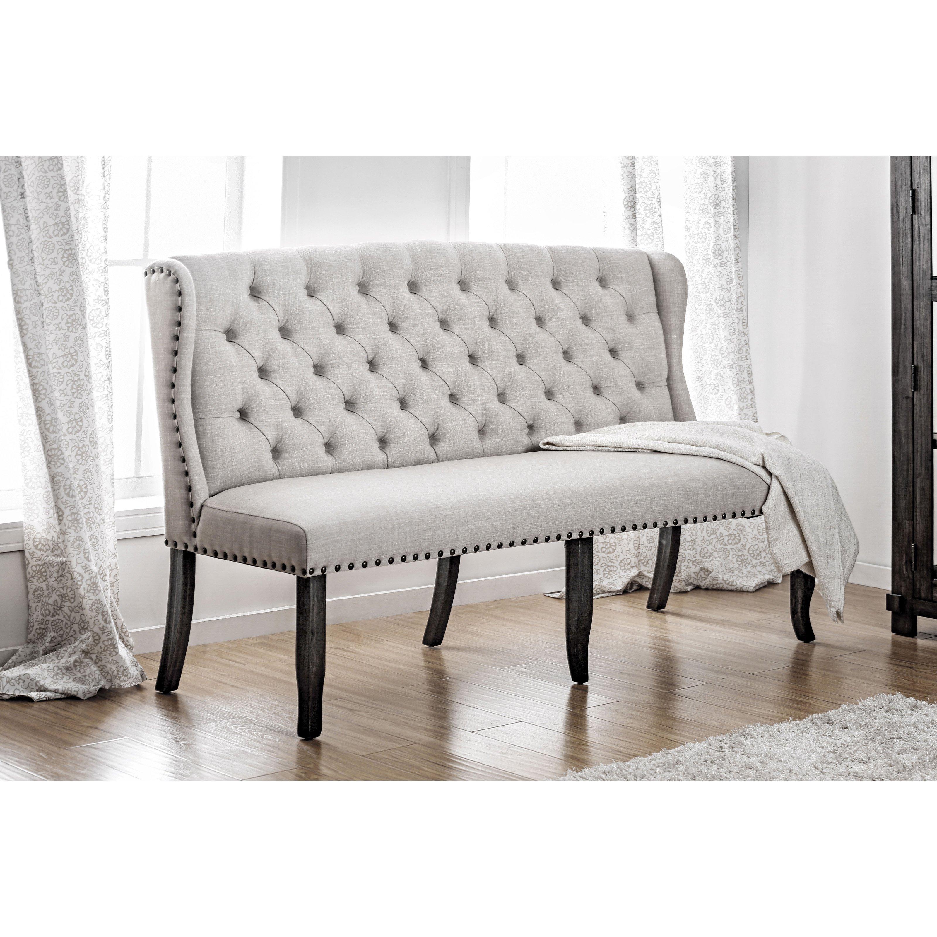  Furniture of America Sania Bench CM3324BK-BNL IMAGE 2