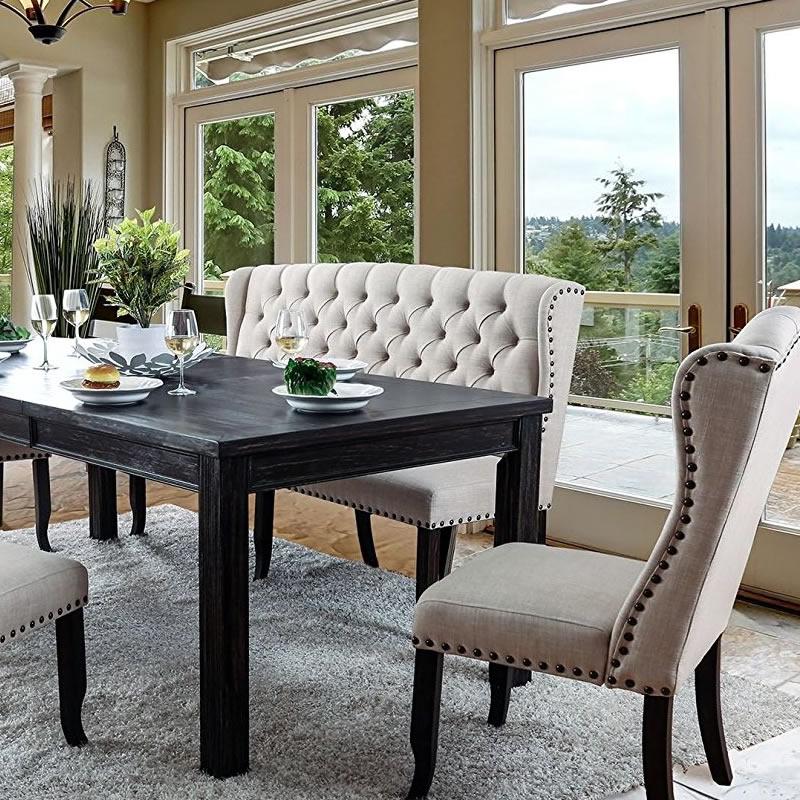  Furniture of America Sania Bench CM3324BK-BNL IMAGE 4