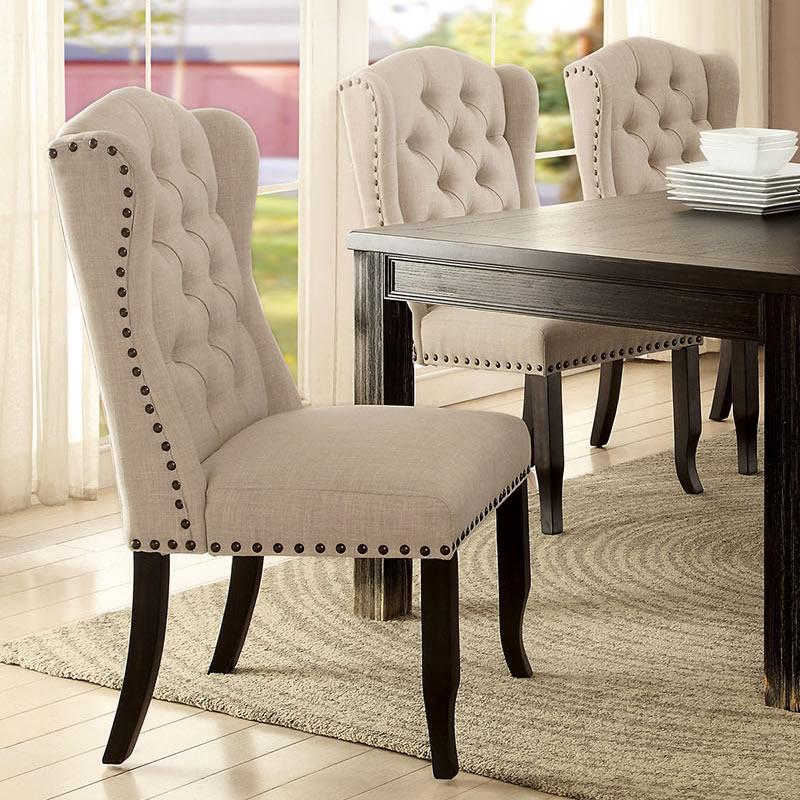  Furniture of America Sania CM3324BK-SC-2PK Side Chair IMAGE 1