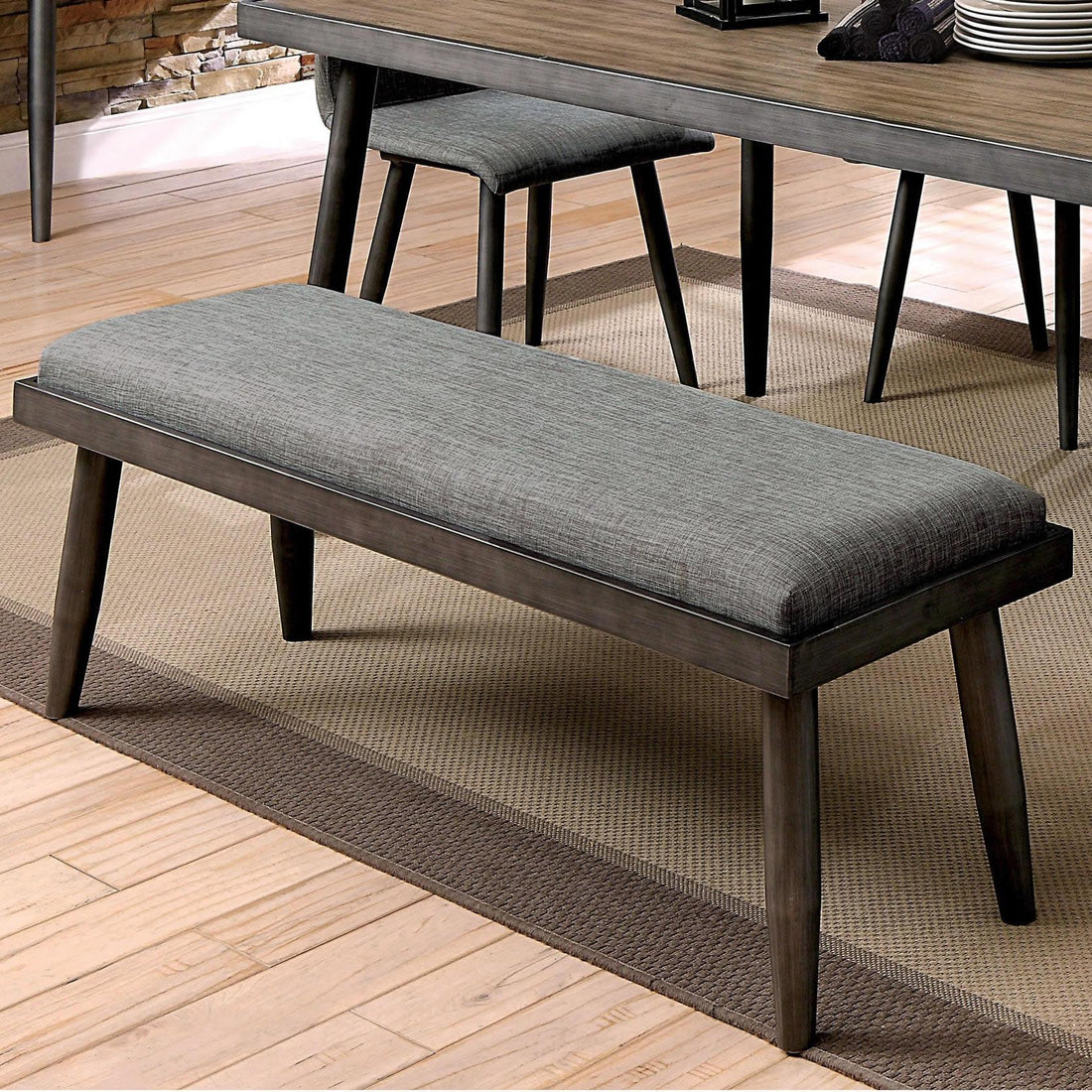  Furniture of America Vilhelm Bench CM3360BN IMAGE 1