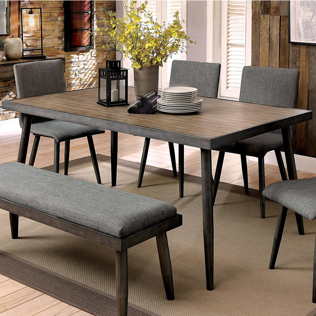  Furniture of America Vilhelm Dining Table CM3360T IMAGE 1