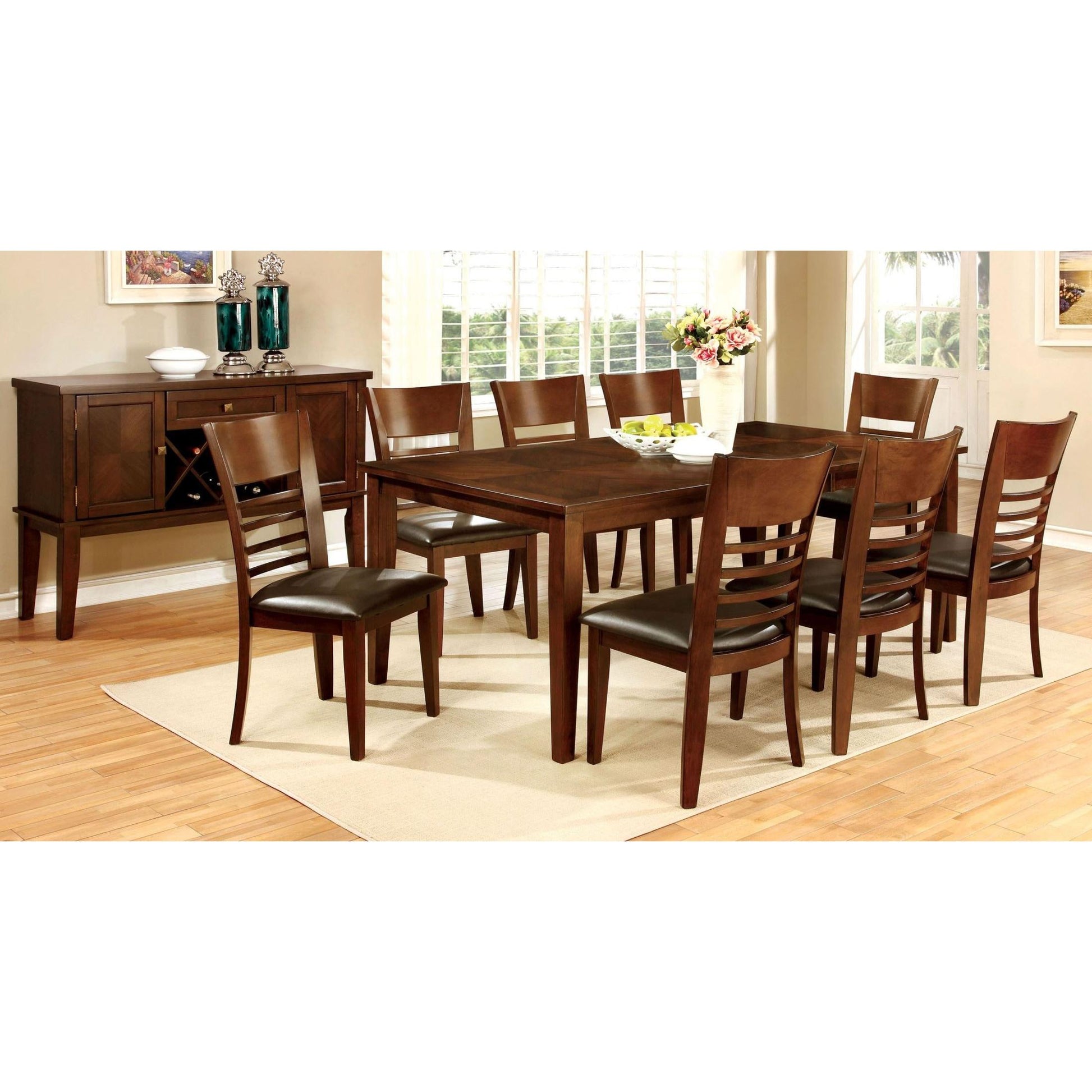  Furniture of America Round Hillsview Dining Table CM3916T-78 IMAGE 4