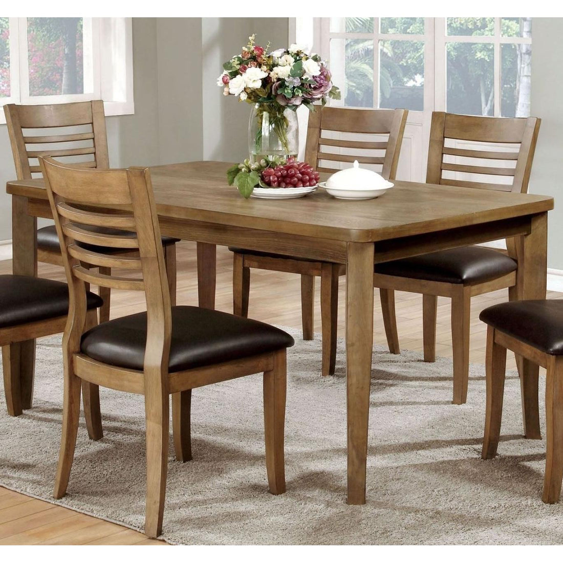  Furniture of America Dwight Dining Table CM3988NT-T IMAGE 1