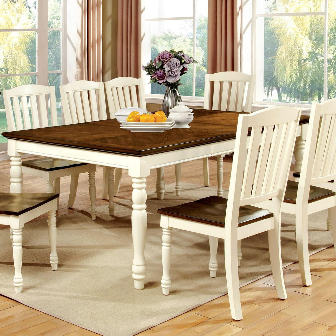  Furniture of America Harrisburg Dining Table CM3216T IMAGE 1