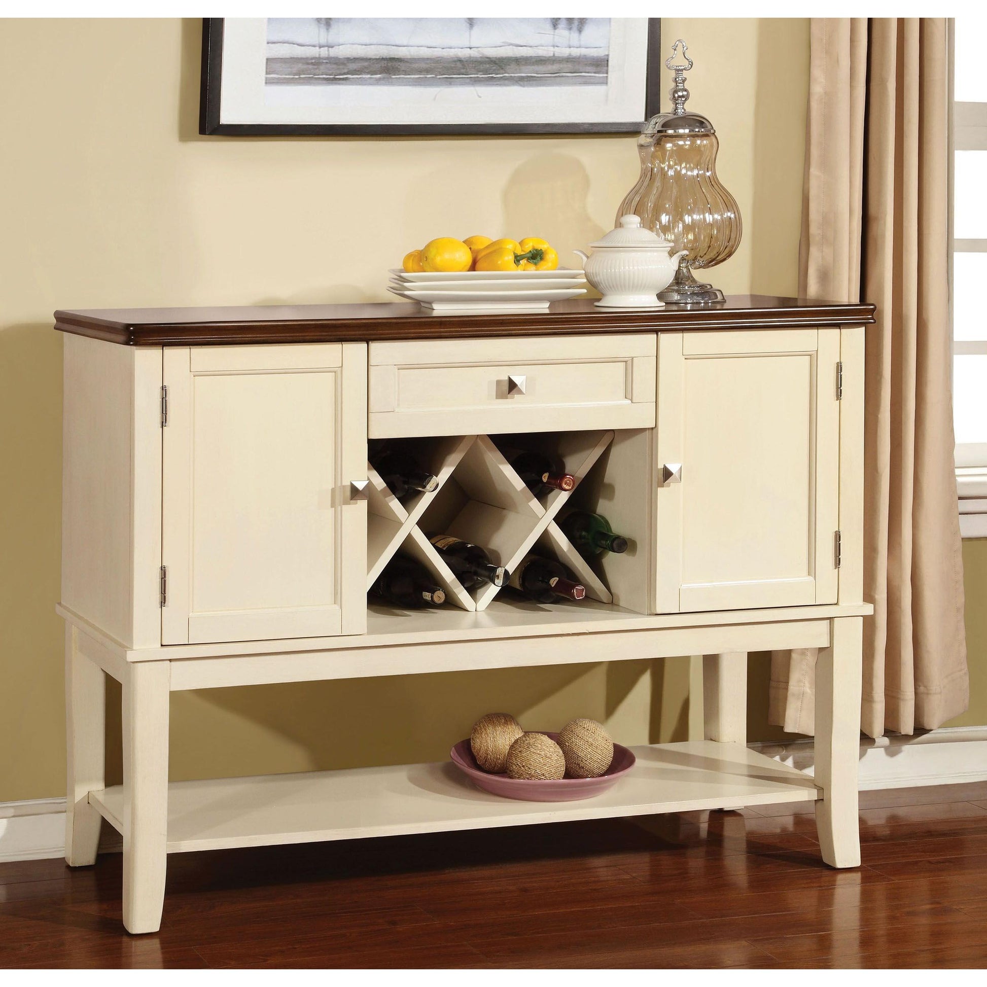  Furniture of America Dover Server CM3326WC-SV IMAGE 2