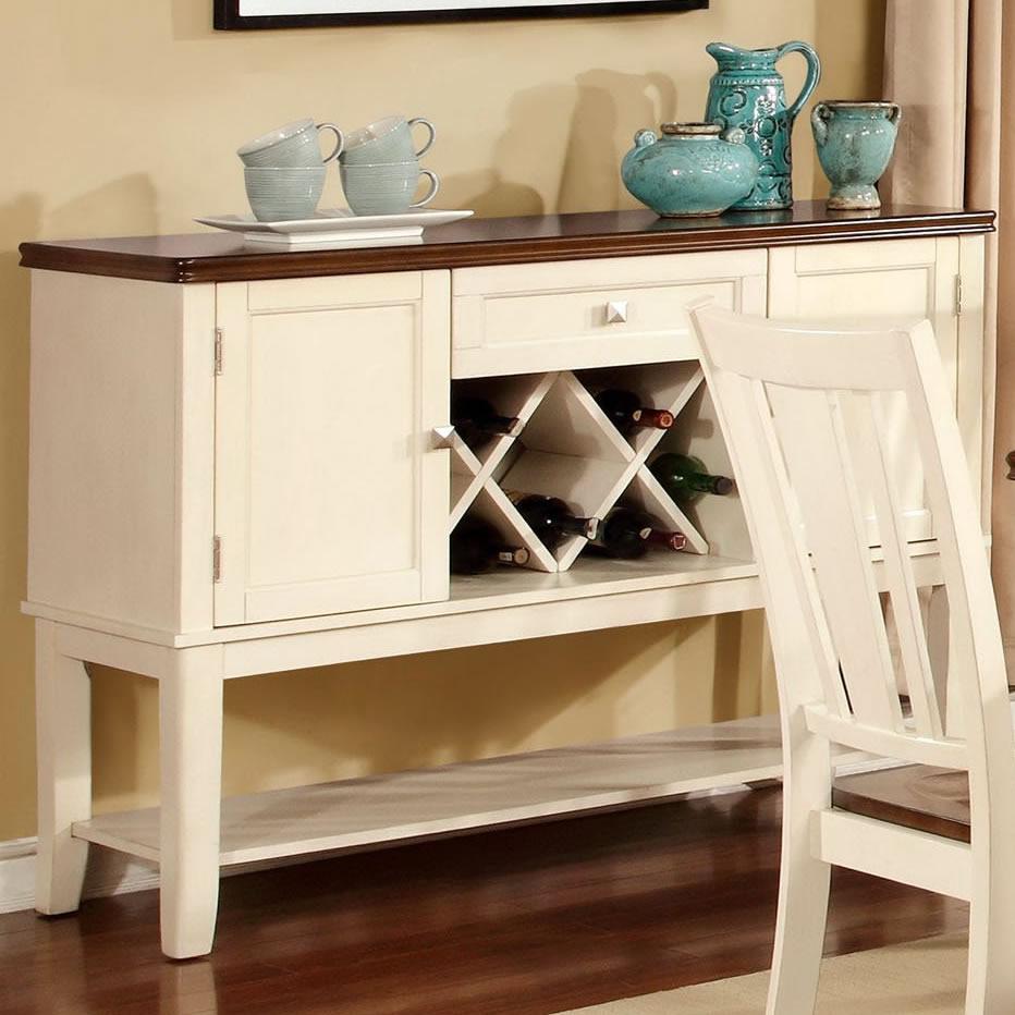  Furniture of America Dover Server CM3326WC-SV IMAGE 3