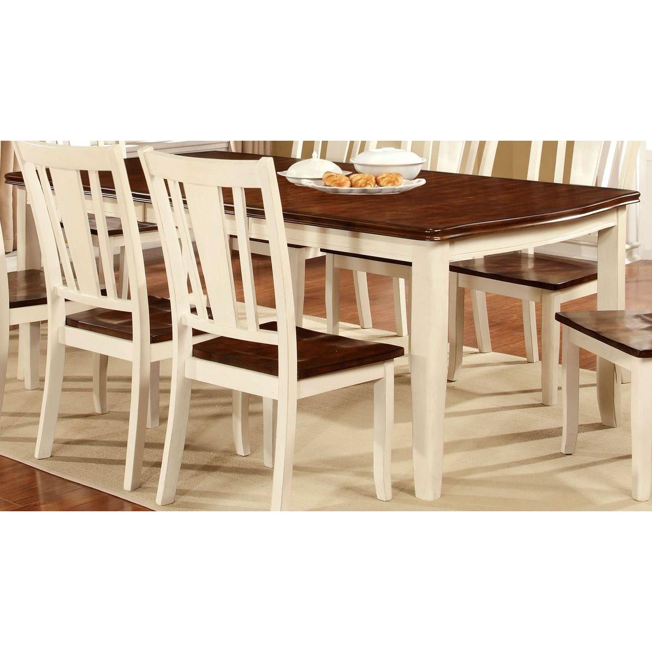  Furniture of America Dover Dining Table CM3326WC-T IMAGE 2