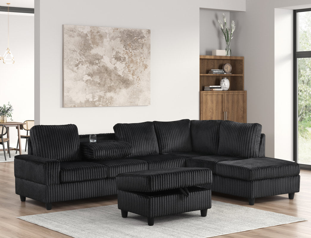 Empire Teddy Heights Sectional + Ottoman