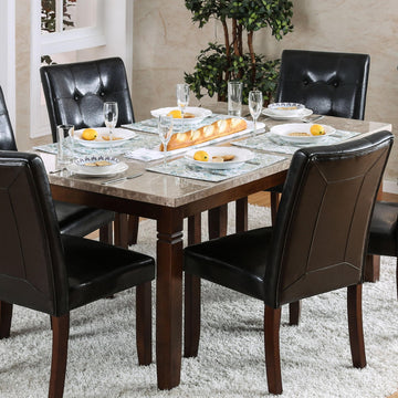  Furniture of America Marstone Dining Table with Marble Top CM3368T IMAGE 1