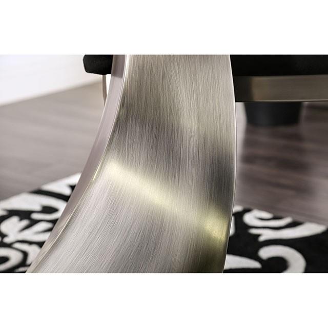  Furniture of America Orla Dining Table with Glass Top and Pedestal Base CM3726T-TABLE IMAGE 3