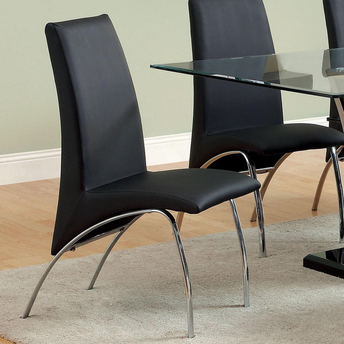  Furniture of America Wailoa CM8370BK-SC-2PK Side Chair IMAGE 1