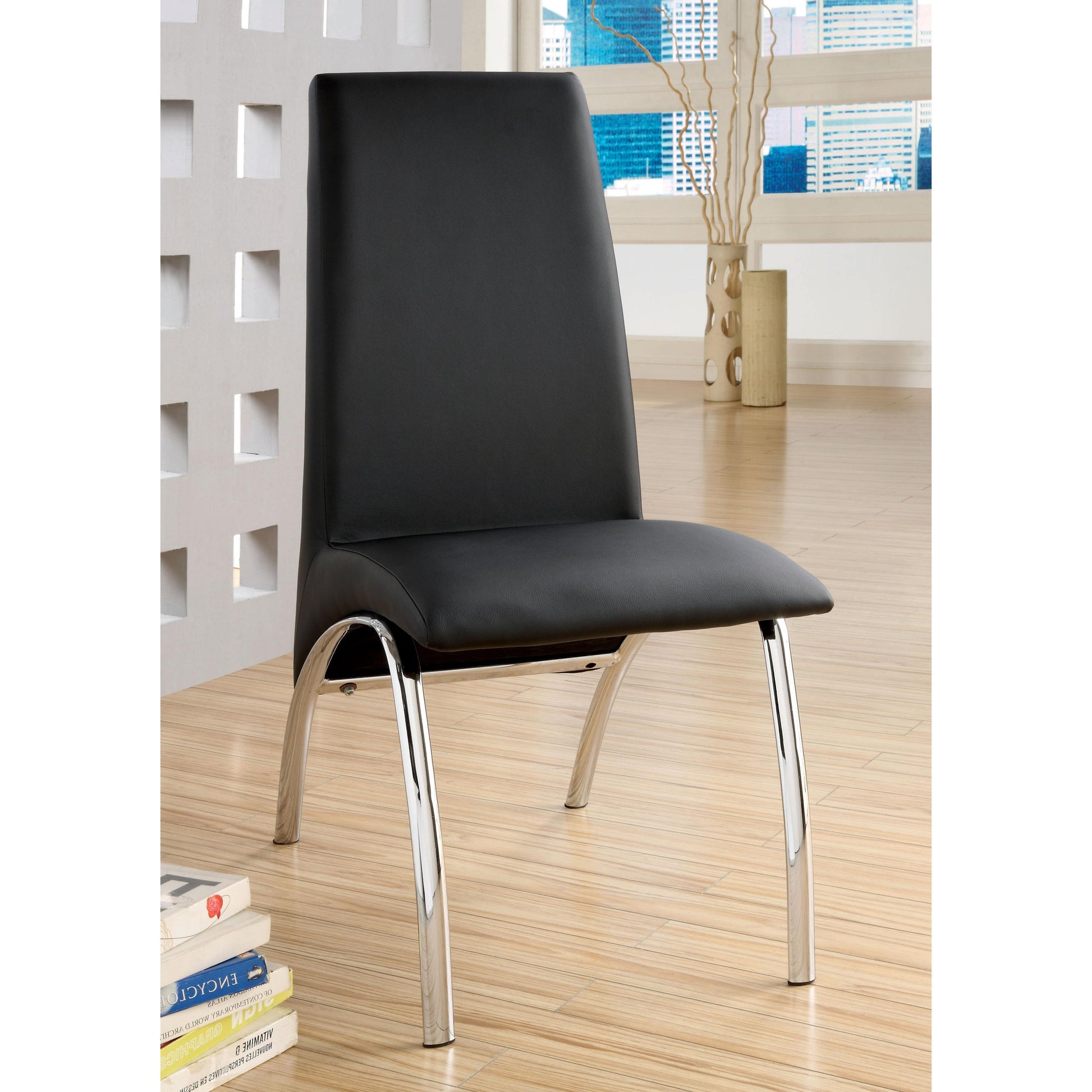  Furniture of America Wailoa CM8370BK-SC-2PK Side Chair IMAGE 3