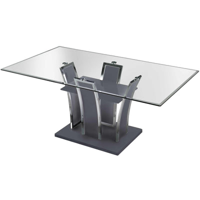  Furniture of America Glenview CM8372GY-T Dining Table, Gray IMAGE 1