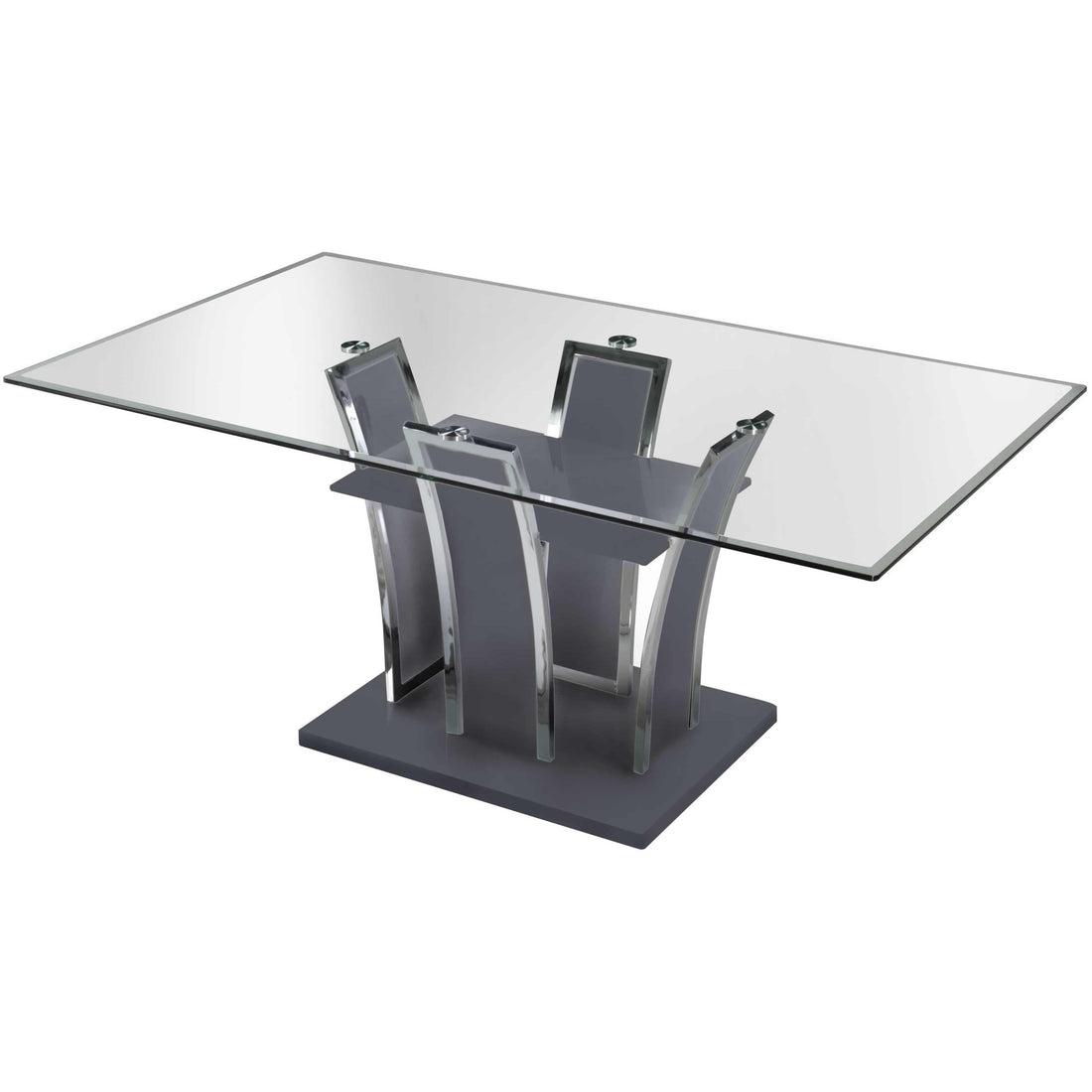  Furniture of America Glenview CM8372GY-T Dining Table, Gray IMAGE 1