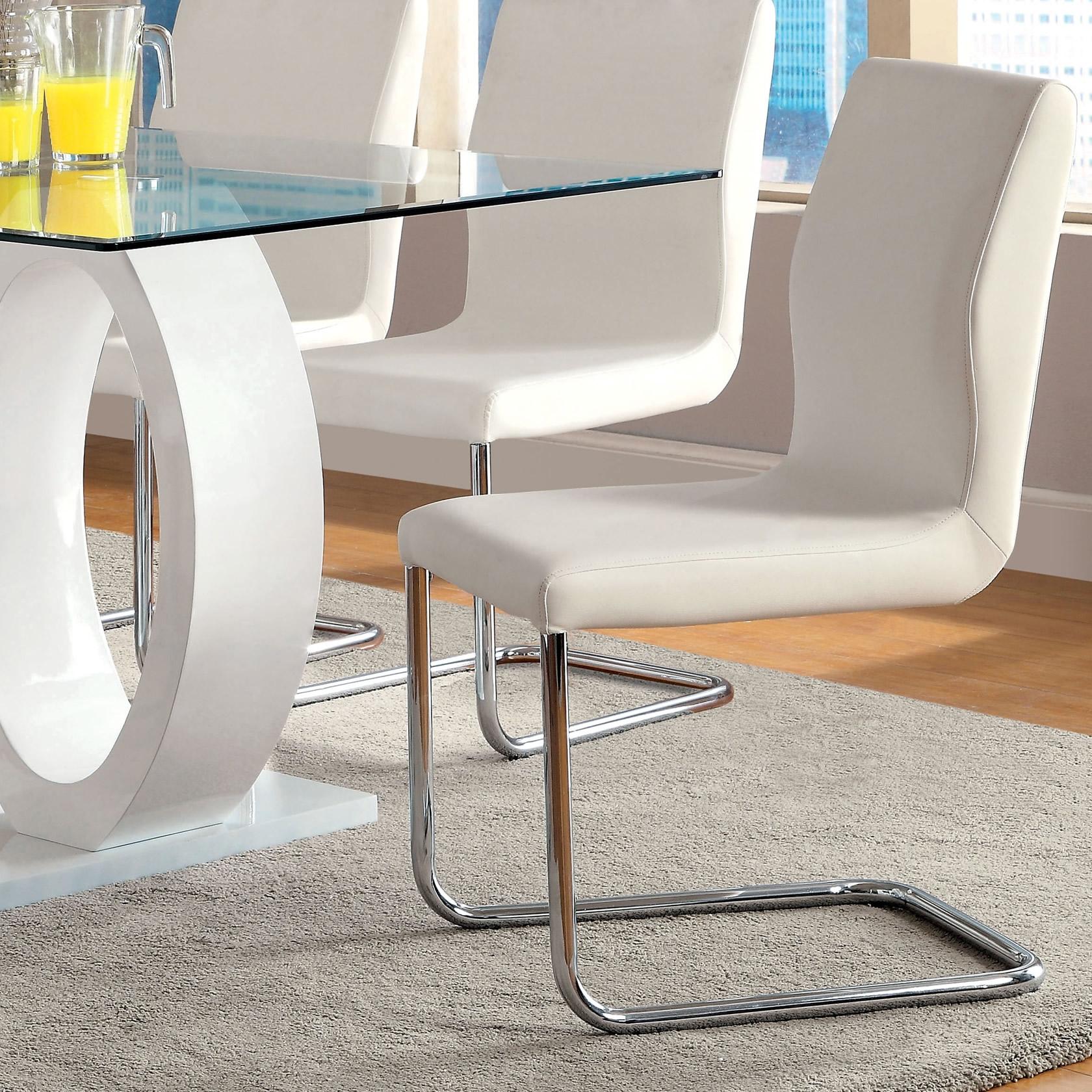  Furniture of America Lodia CM3825WH-SC-2PK Side Chair IMAGE 2