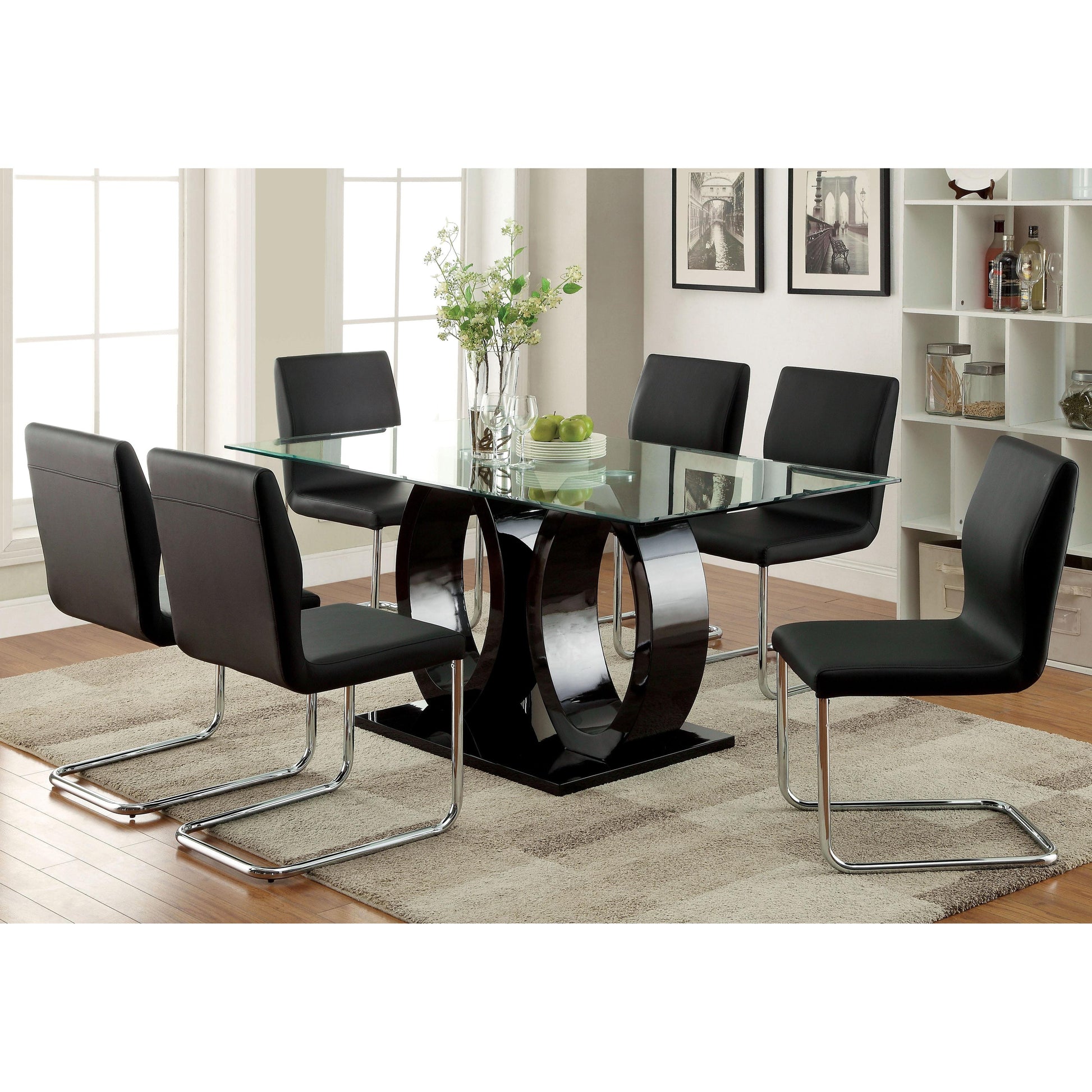  Furniture of America Lodia CM3825BK-SC-2PK Side Chair IMAGE 3