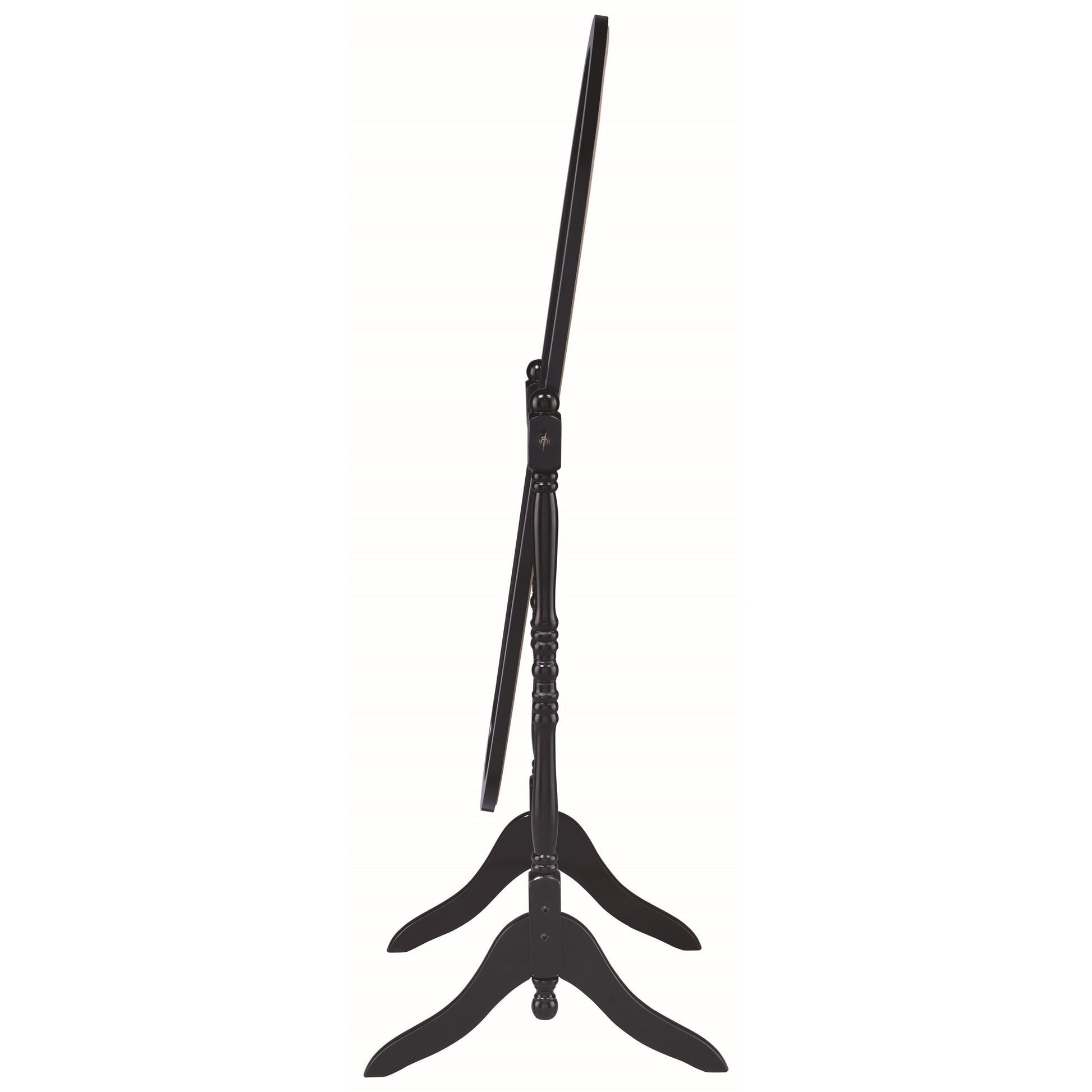  Coaster Furniture Foyet 950803 Wood Adjustable Full Length Cheval Mirror - Black IMAGE 3