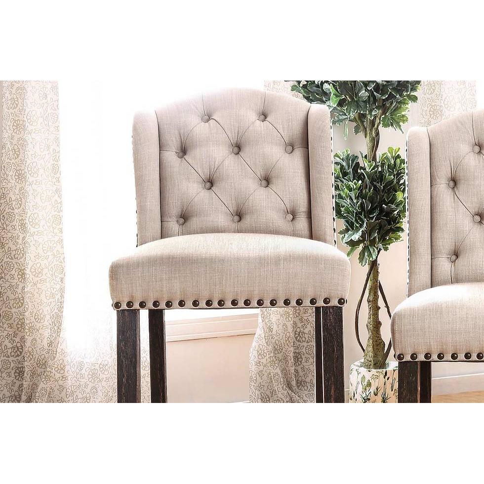  Furniture of America Sania CM3324BK-BCW-2PK Bar Chair IMAGE 3