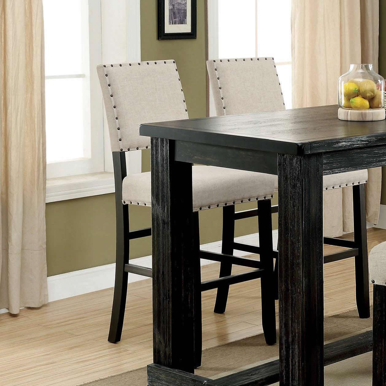  Furniture of America Sania CM3324BK-BC-2PK Bar Chair IMAGE 3