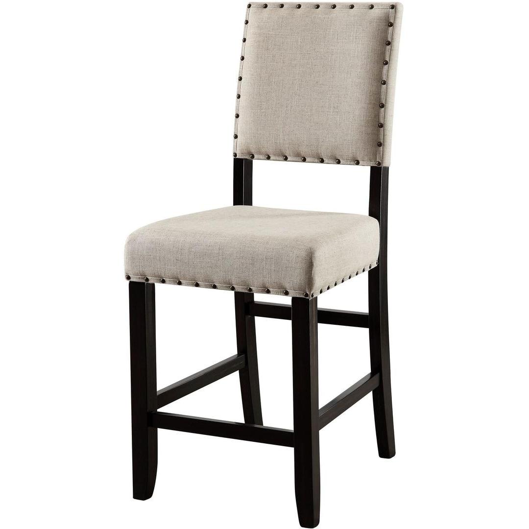 Furniture of America Sania CM3324BK-PC-2PK Counter Height Chair IMAGE 1