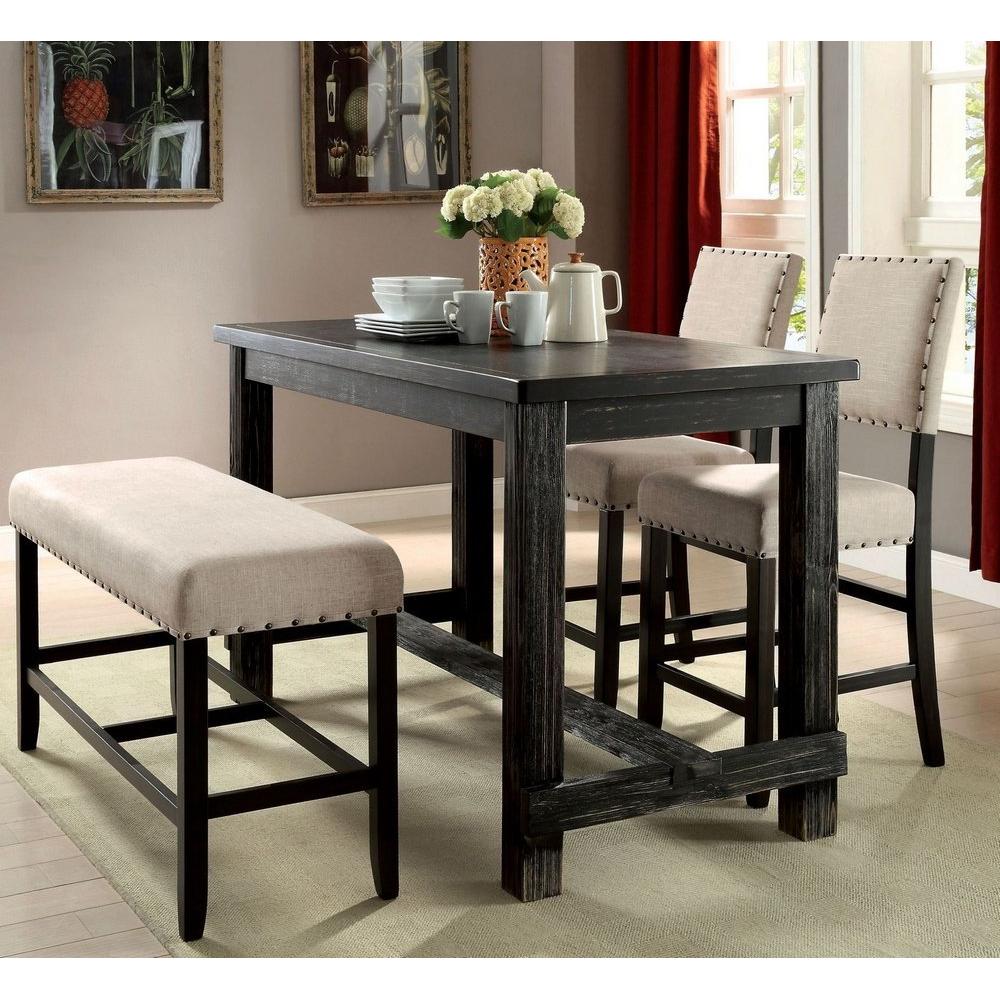  Furniture of America Sania CM3324BK-PC-2PK Counter Height Chair IMAGE 6