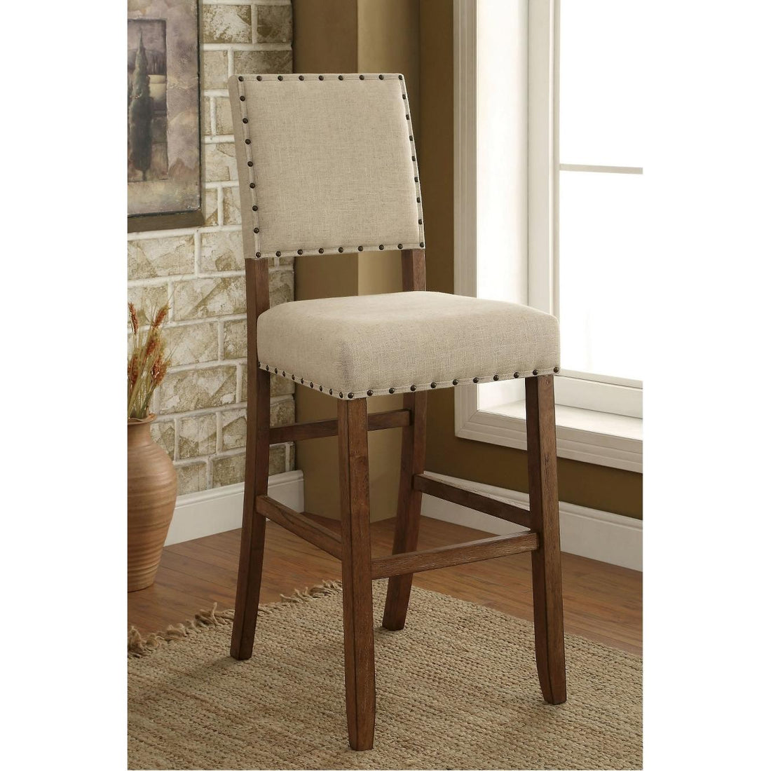  Furniture of America Sania Pub Height Stool CM3324BC-2PK IMAGE 1