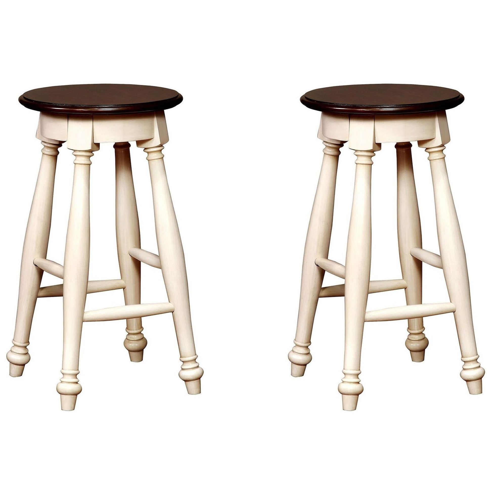  Furniture of America Sabrina CM3199WC-ST-2PK Counter Height Stool IMAGE 2