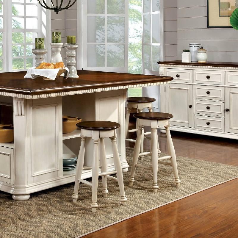  Furniture of America Sabrina CM3199WC-ST-2PK Counter Height Stool IMAGE 4