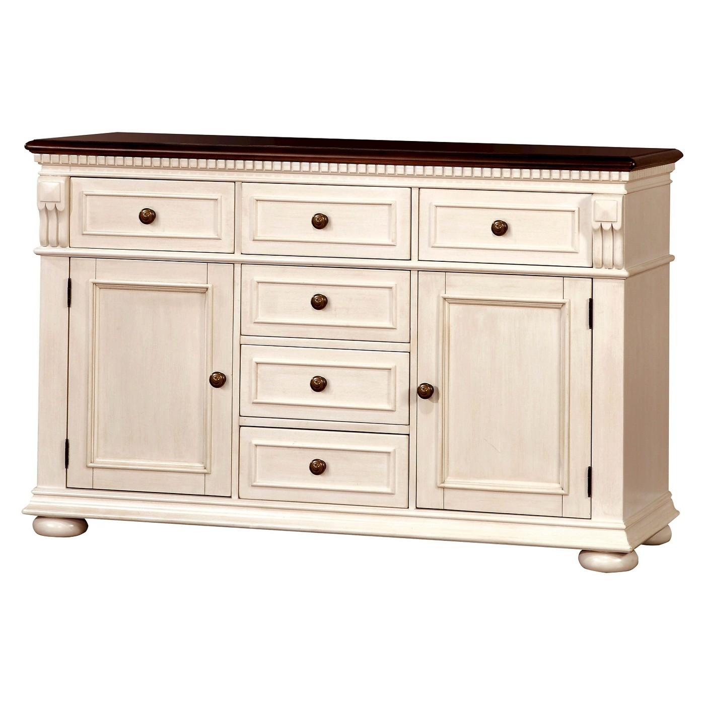  Furniture of America Sabrina Server CM3199WC-SV IMAGE 1