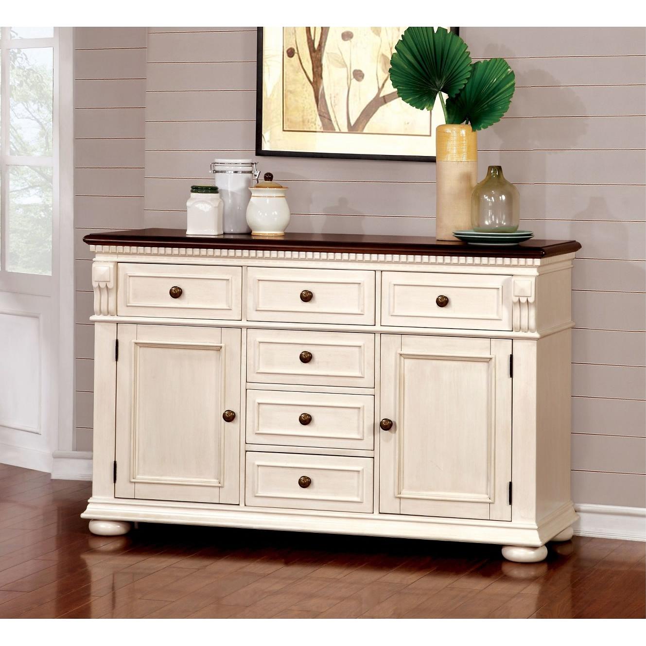  Furniture of America Sabrina Server CM3199WC-SV IMAGE 3