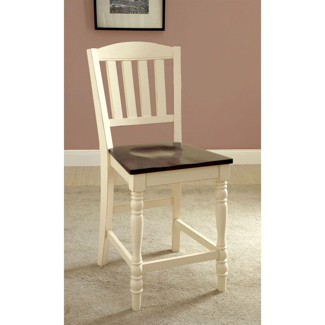  Furniture of America Harrisburg CM3216PC-2PK Counter Height Chair IMAGE 1