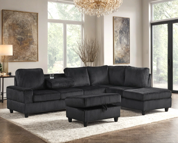Empire Teddy Heights Sectional + Ottoman