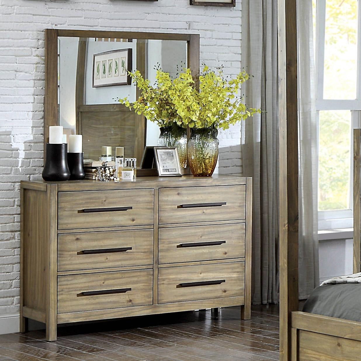  Furniture of America Garland Dresser Mirror CM7355M IMAGE 3