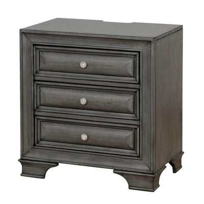  Furniture of America Brandt 3-Drawer Nightstand CM7302GY-N IMAGE 1