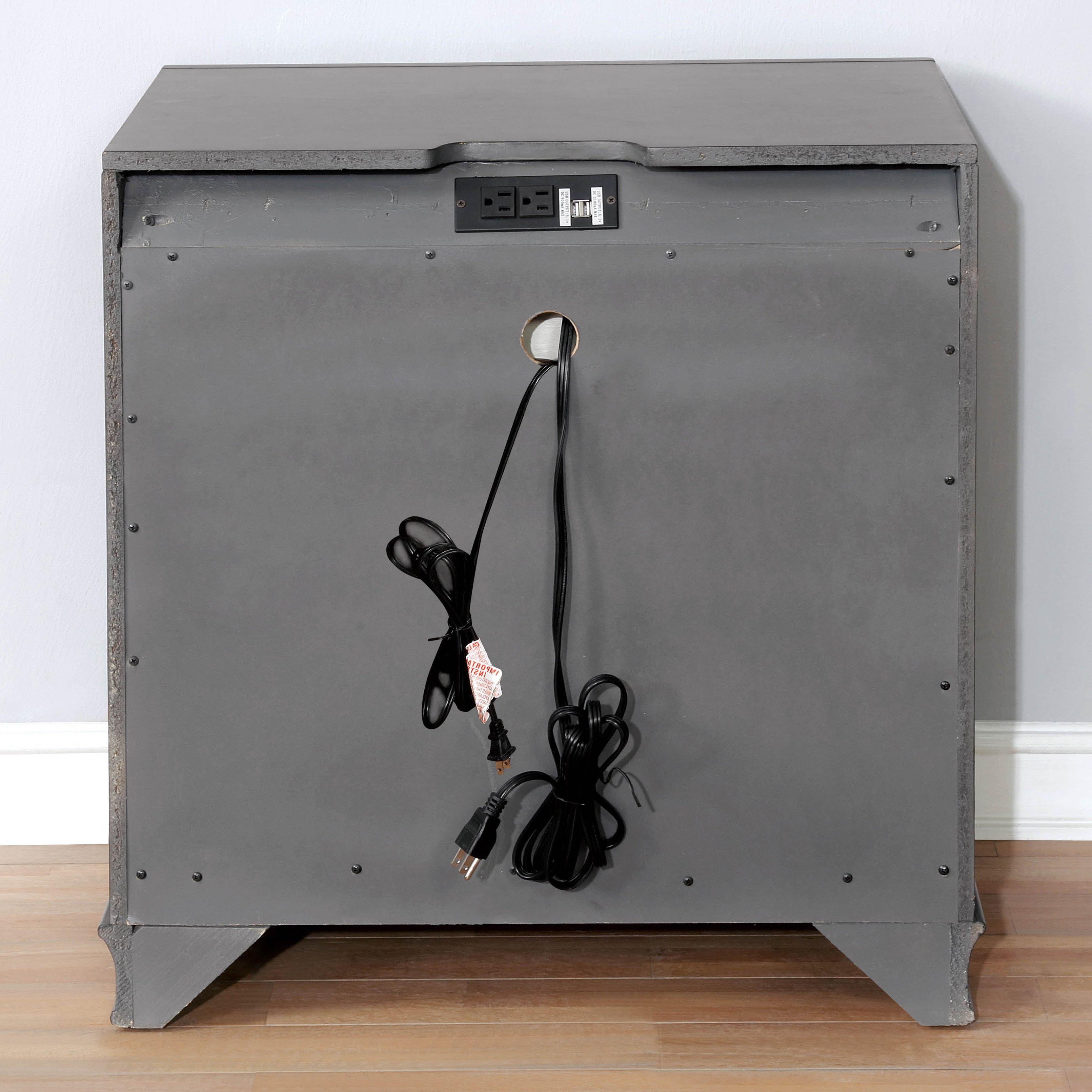  Furniture of America Brandt 3-Drawer Nightstand CM7302GY-N IMAGE 6