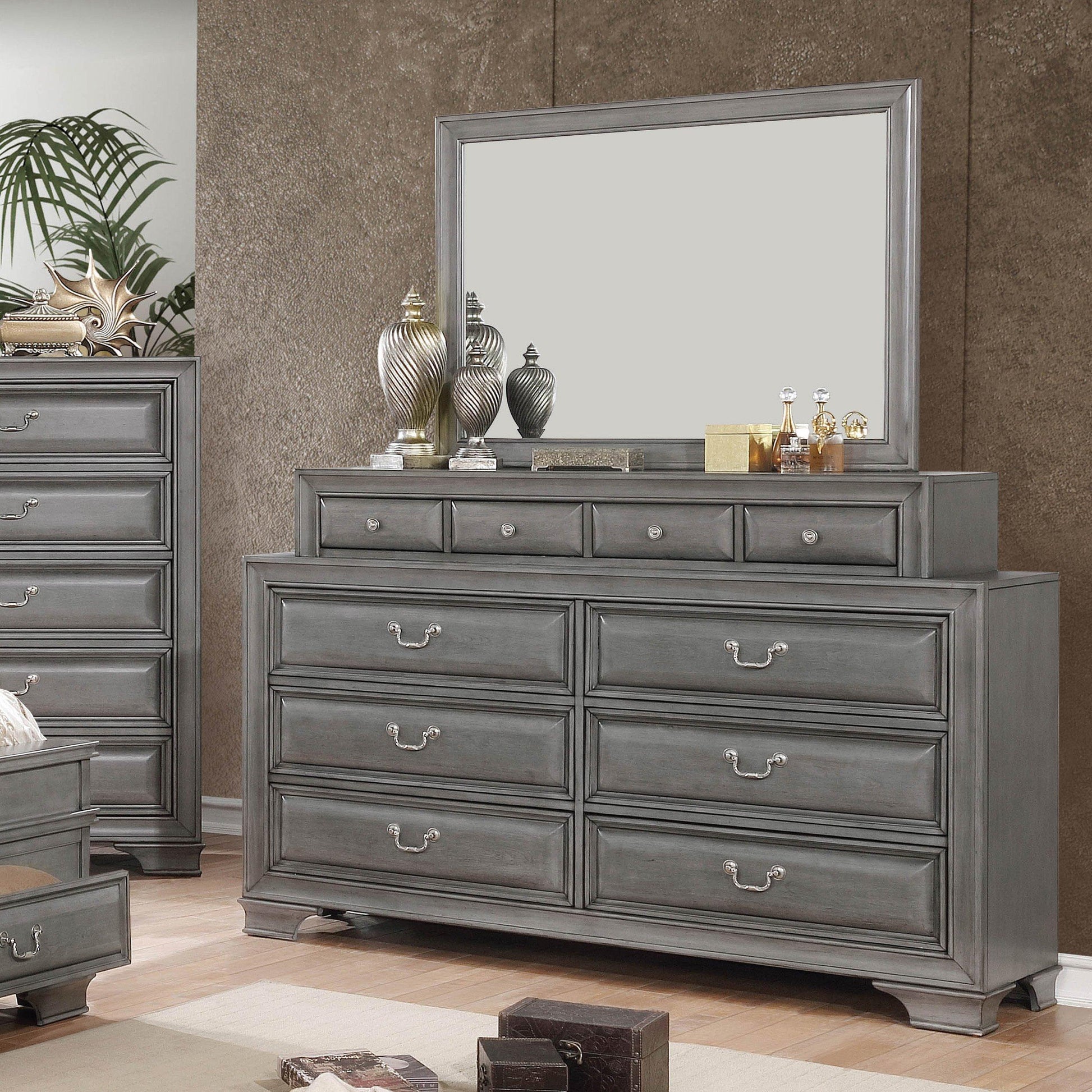  Furniture of America Brandt 10-Drawer Dresser CM7302GY-D IMAGE 3