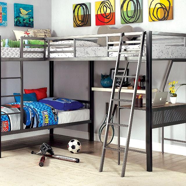  Furniture of America Kids Beds Bunk Bed CM-BK1049 IMAGE 4