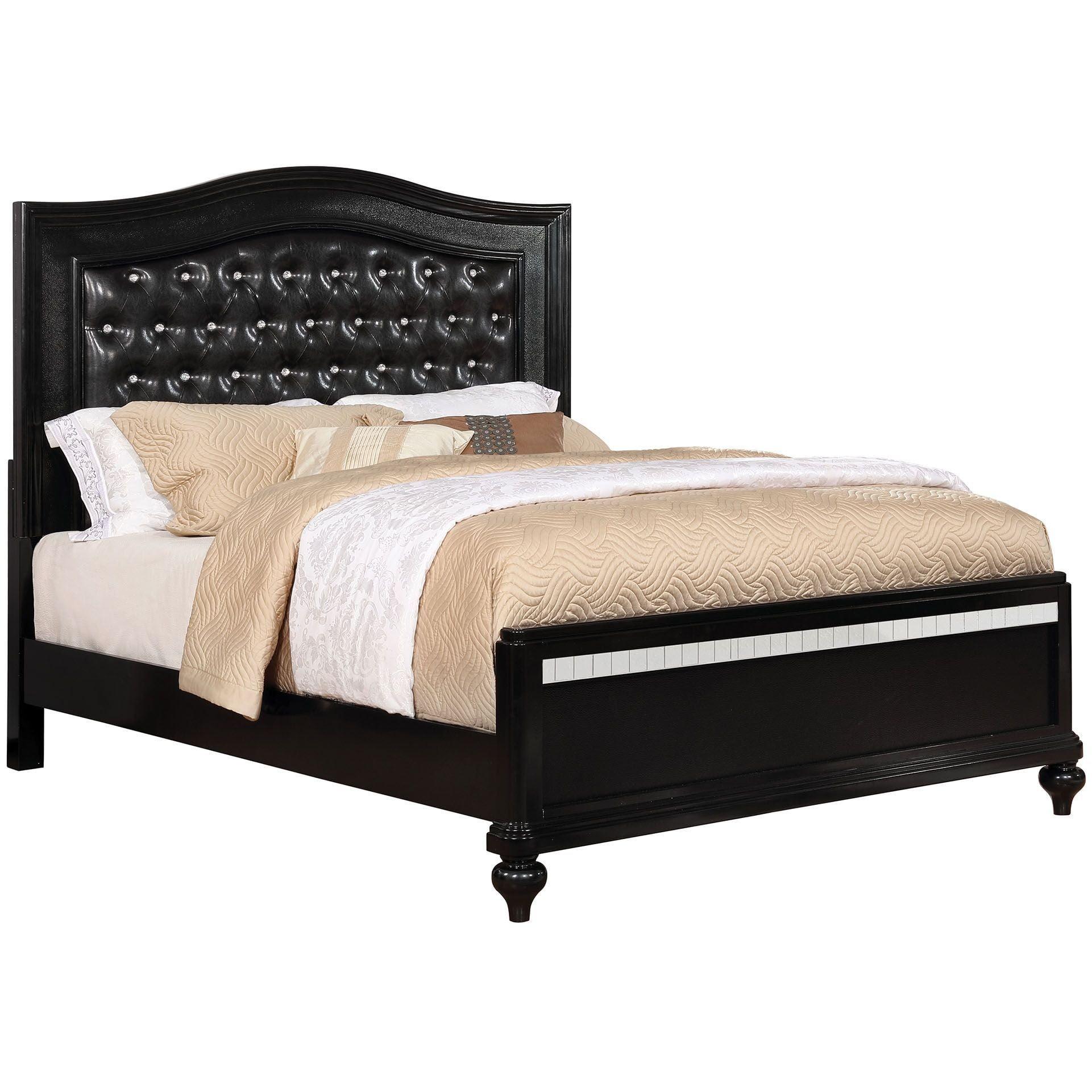  Color_Black  Size_California King  -- Ariston CM7171BK-CK California King Panel Bed IMAGE 1
