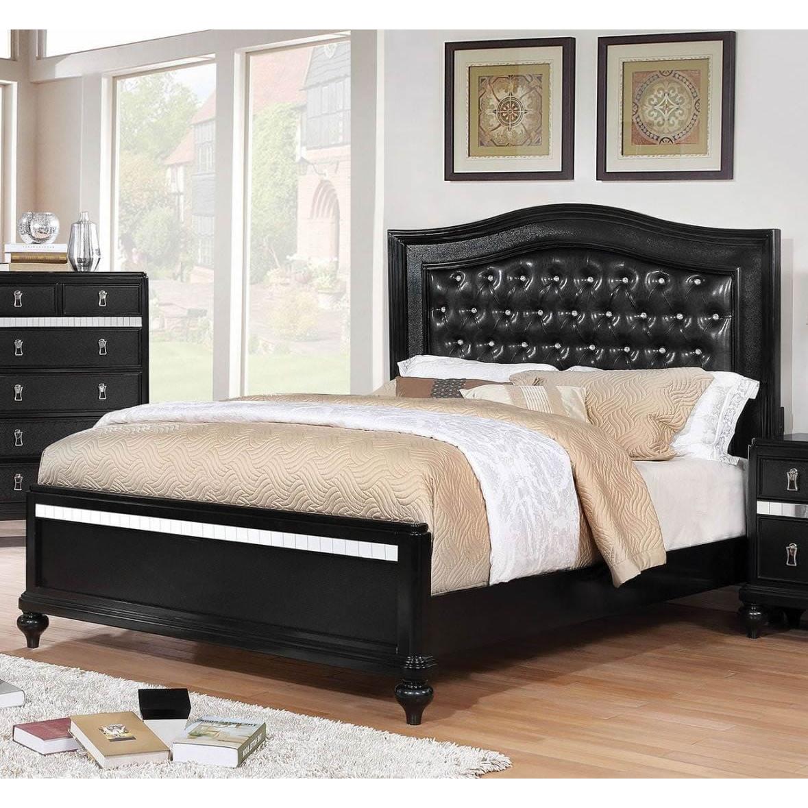  Color_Black  Size_California King  -- Ariston CM7171BK-CK California King Panel Bed IMAGE 2