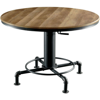  Furniture of America Round Fran Dining Table with Pedestal Base CM3373RT-TABLE IMAGE 1