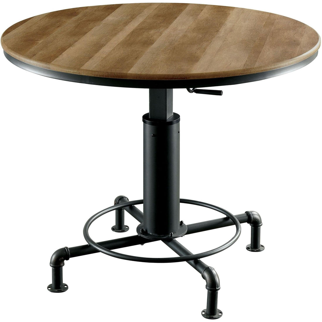  Furniture of America Round Fran Dining Table with Pedestal Base CM3373RT-TABLE IMAGE 1