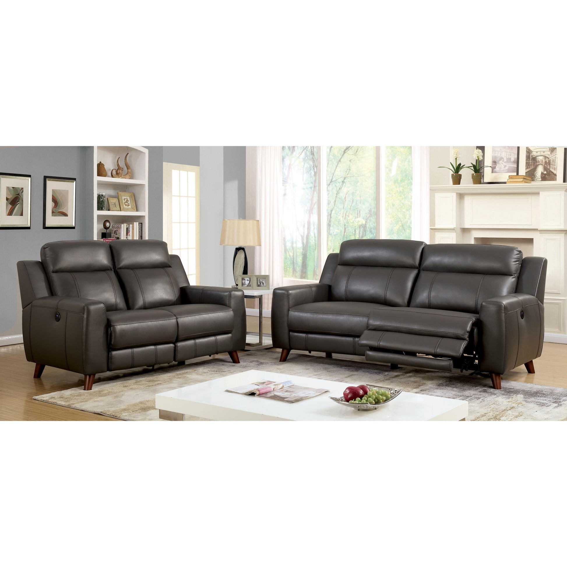  Furniture of America Rosalynn Power Reclining Leatherette Sofa CM6804-SF IMAGE 7