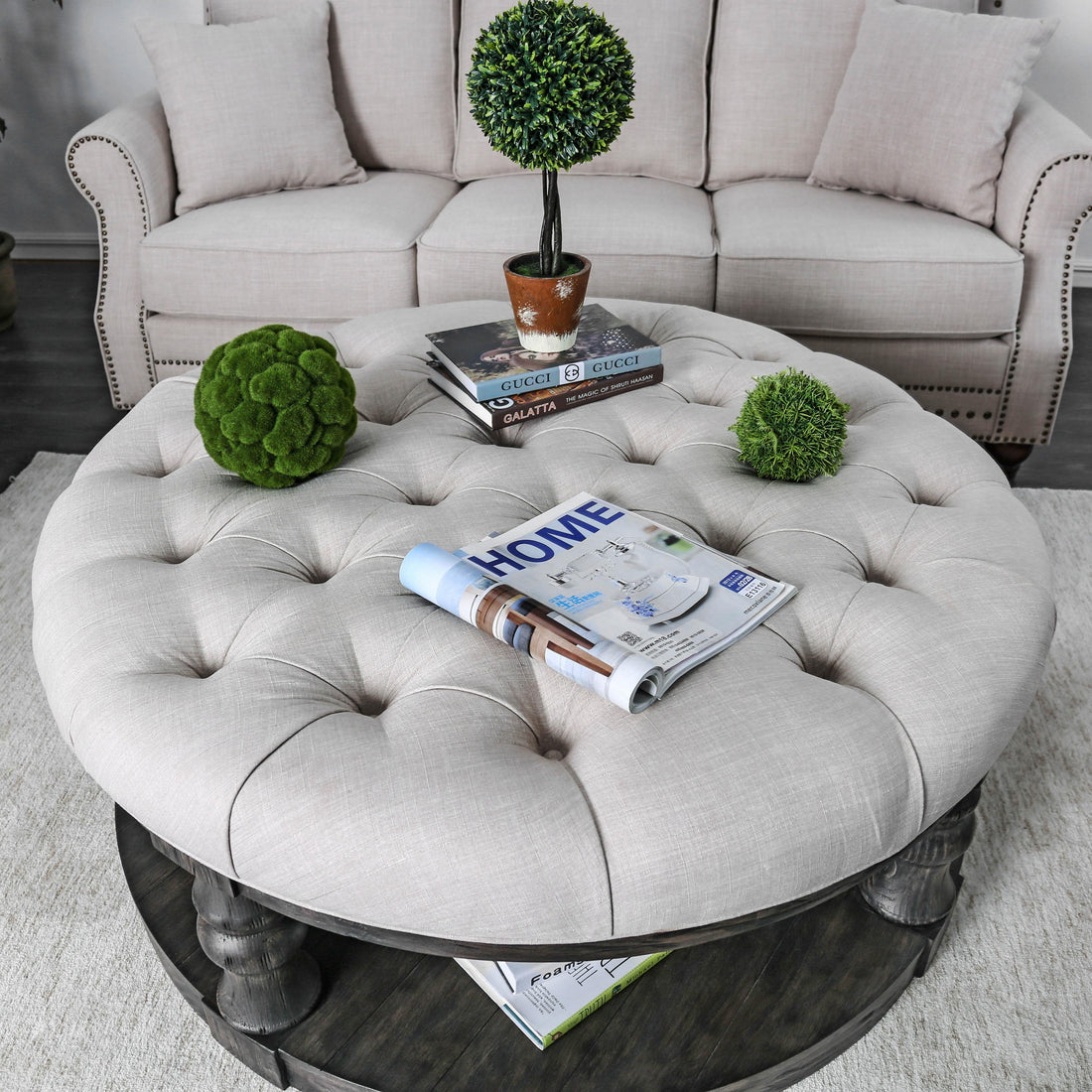  Furniture of America Mika Coffee Table CM4424GY-F-C IMAGE 1