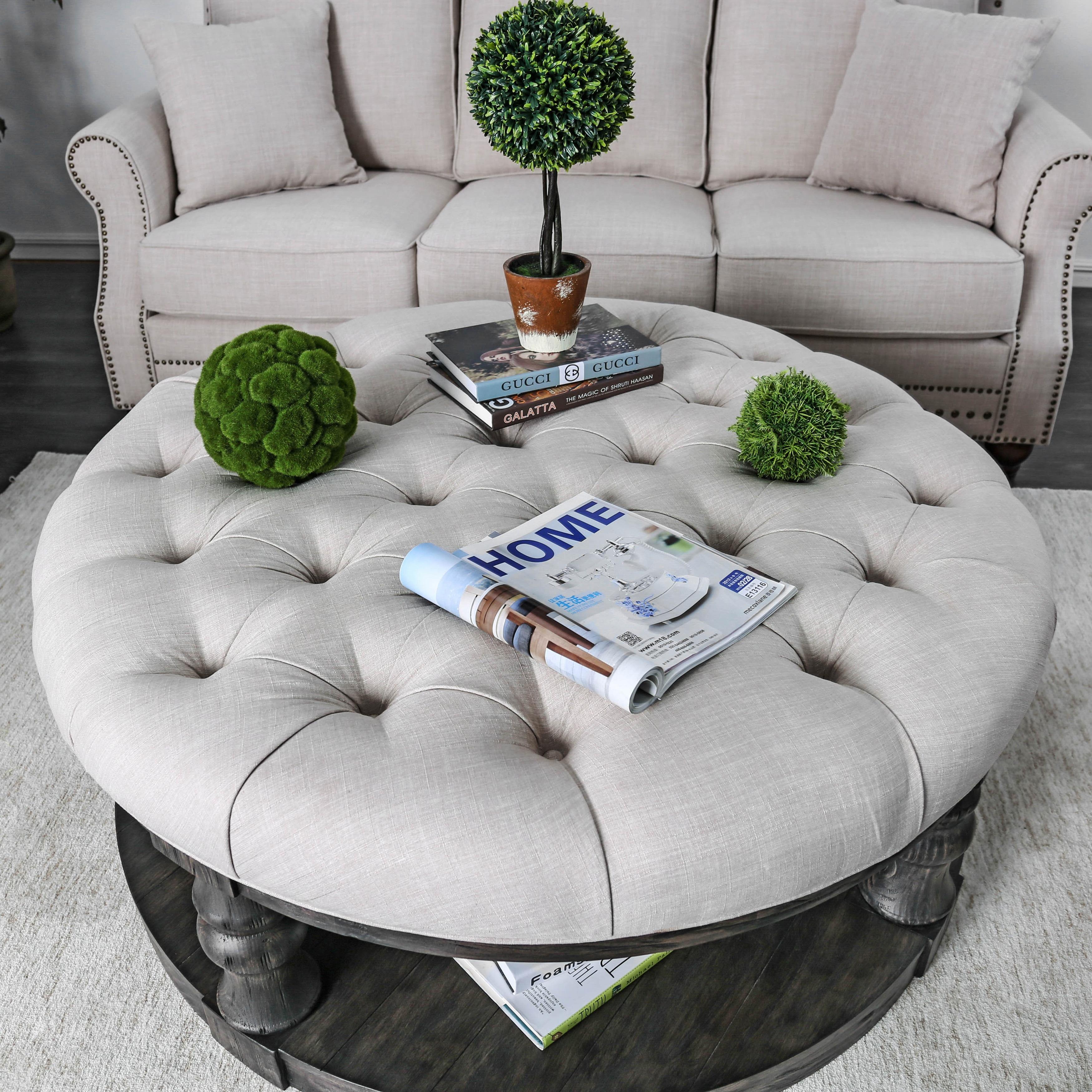  Furniture of America Mika Coffee Table CM4424GY-F-C IMAGE 2