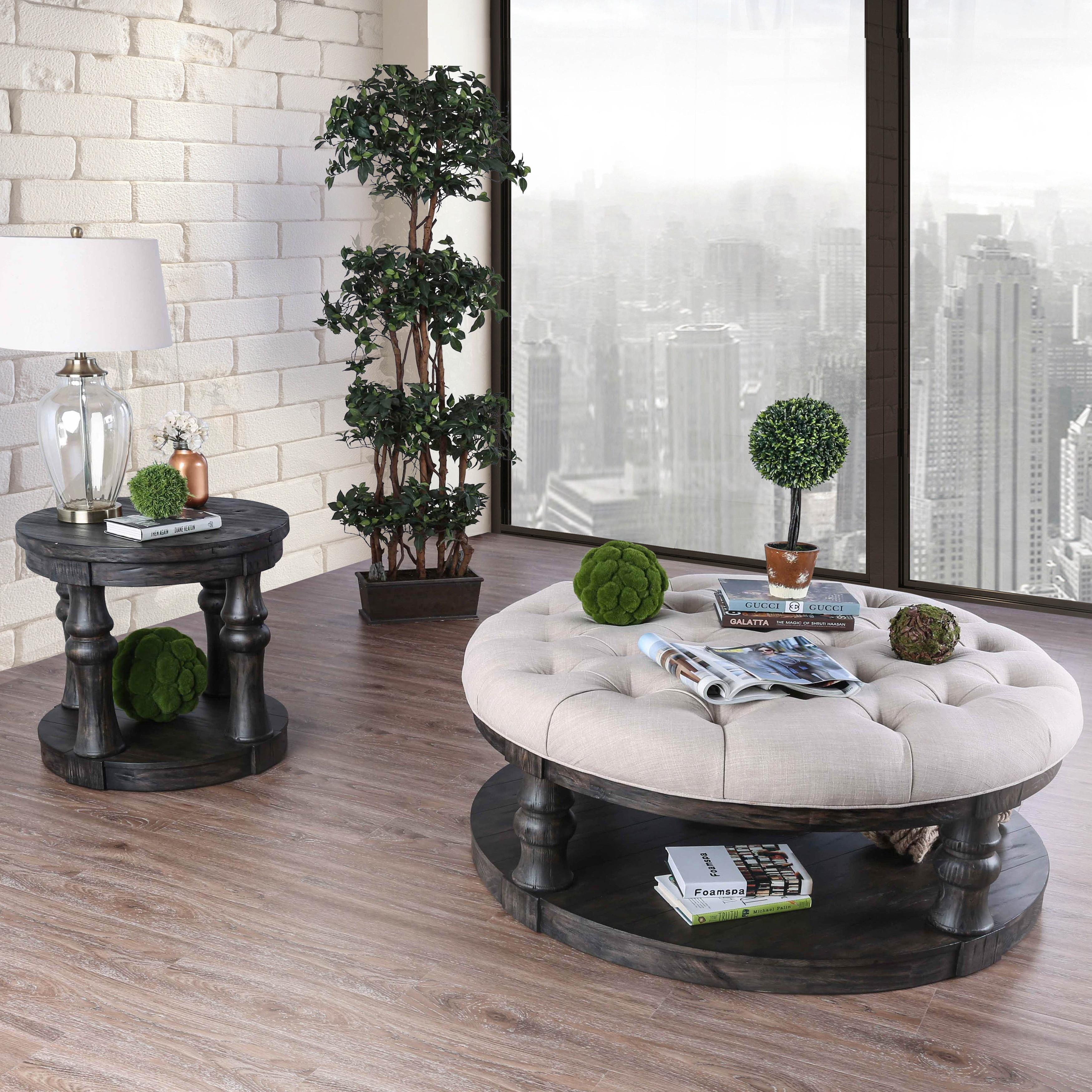  Furniture of America Mika Coffee Table CM4424GY-F-C IMAGE 3