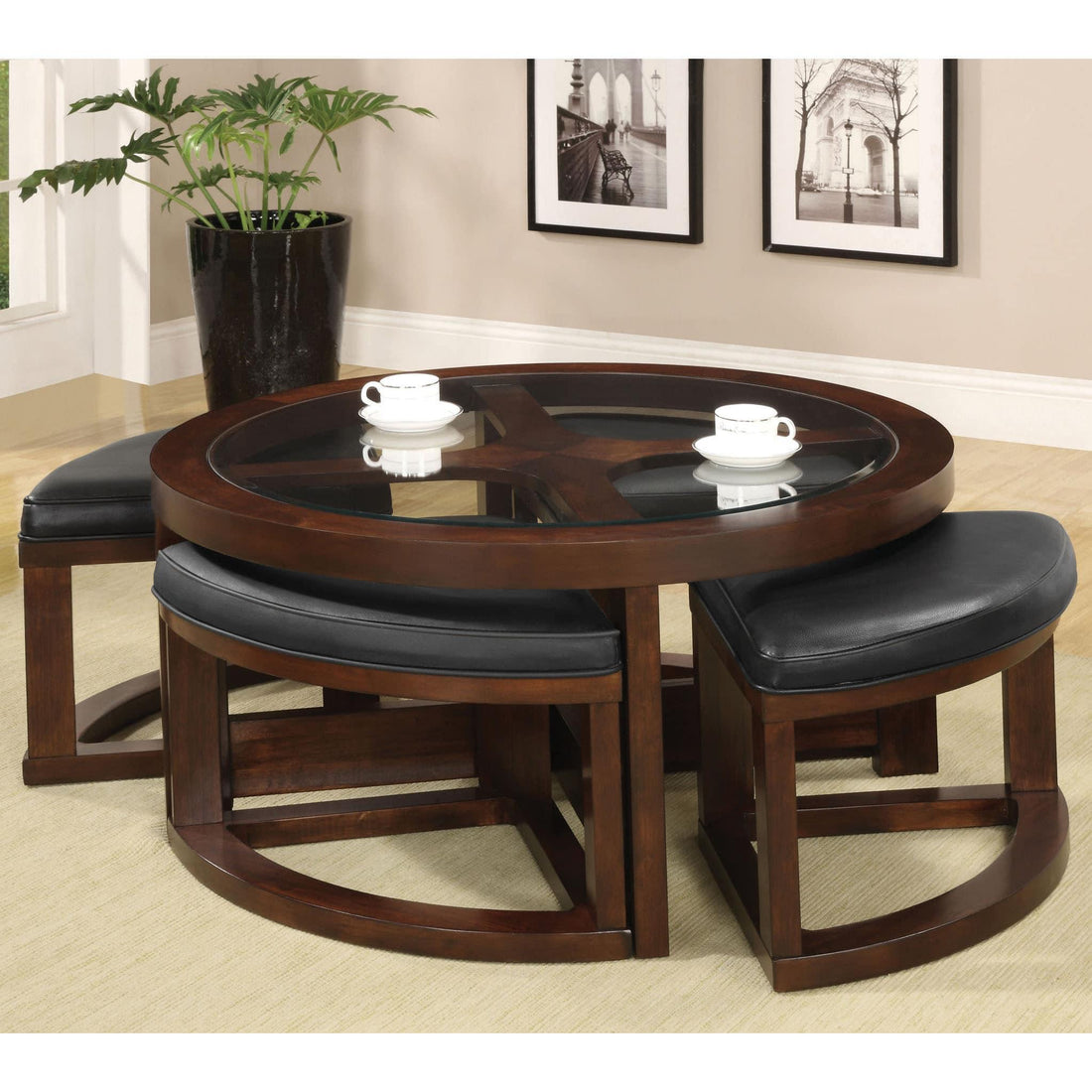  Furniture of America Crystal Cove CM4321C Coffee Table IMAGE 1