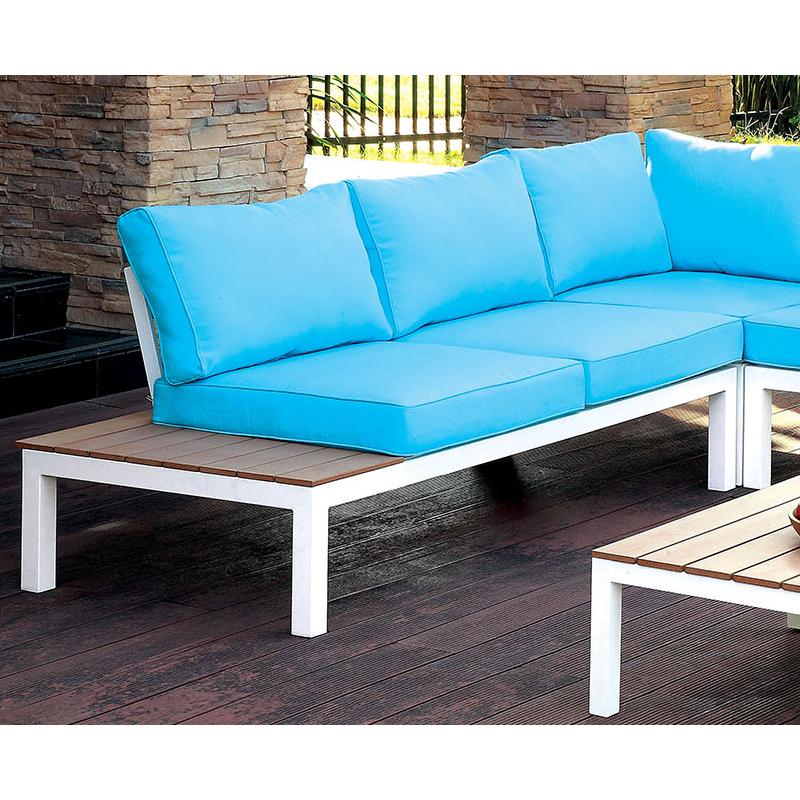  Furniture of America Winona CM-OS2580-PK Patio Sectional w/ Ottoman IMAGE 3