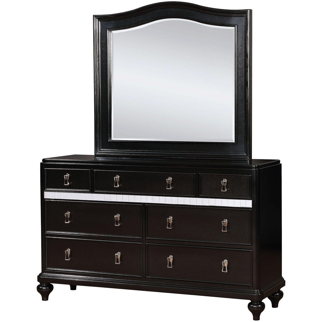  Furniture of America Ariston Dresser Mirror CM7171BK-M IMAGE 1