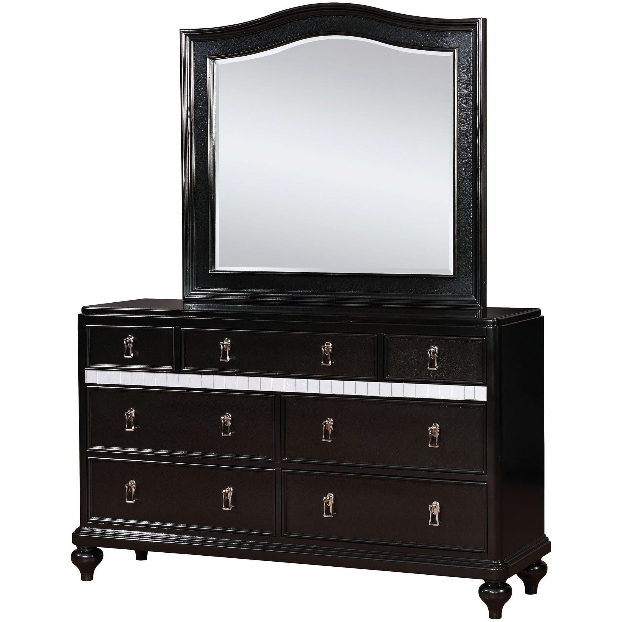  Furniture of America Ariston Dresser Mirror CM7171BK-M IMAGE 2